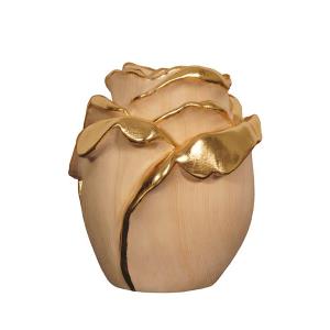 Urn Rose pine with gold