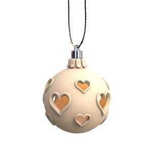 Sfera di Natale cuore LED