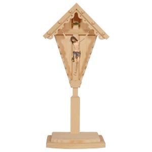 Corpus Siena on field cross light stained